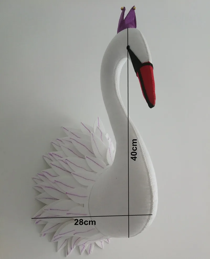 Животные Слон тигр птица Peafowl голова настенное крепление фетровые художественные игрушки Детская комната дома настенные декорации куклы фото реквизит