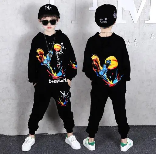 Комплект одежды для мальчиков 8-12 лет повседневная спортивная толстовка с