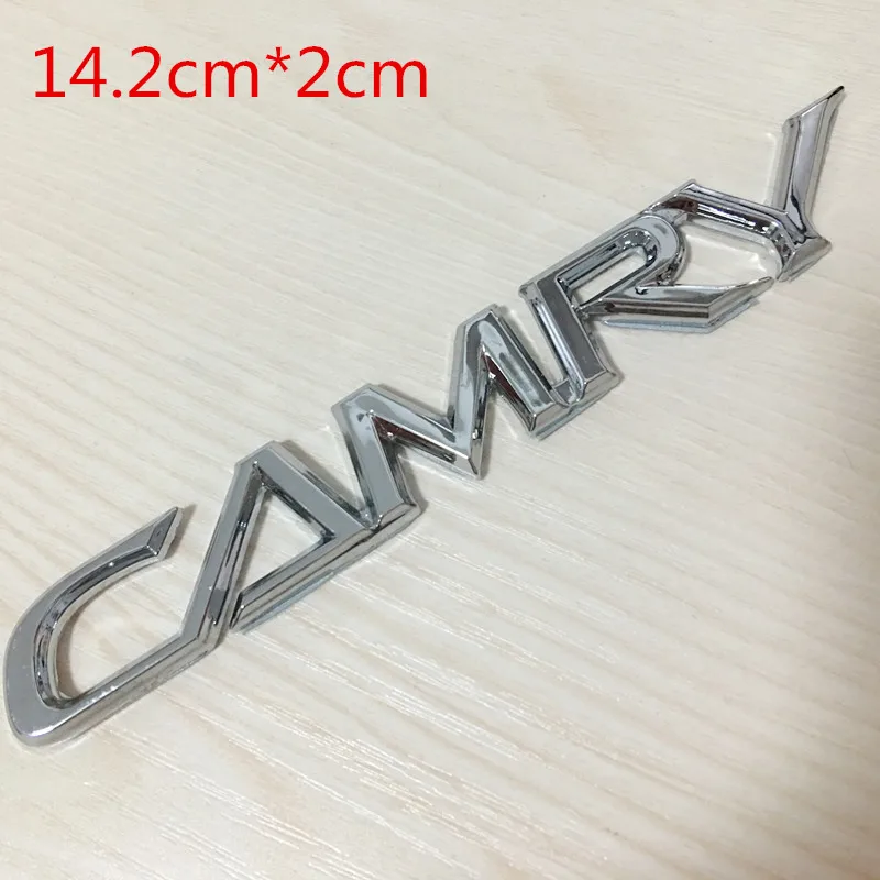 Хромированный Серебряный 3D ABS CAMRY задние бампер багажник английская буква
