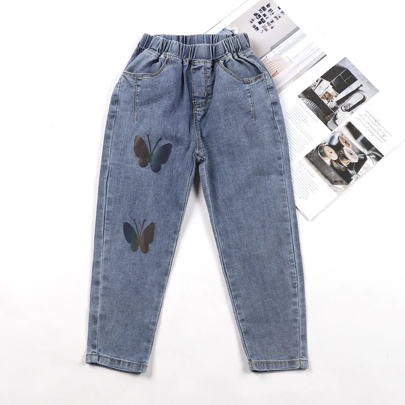 

4-9Y Children Jeans Clothing Girl's Denim Trousers Kids Girls Top Quality Casual Pants Kids Clothing Spring Autumn Leggings