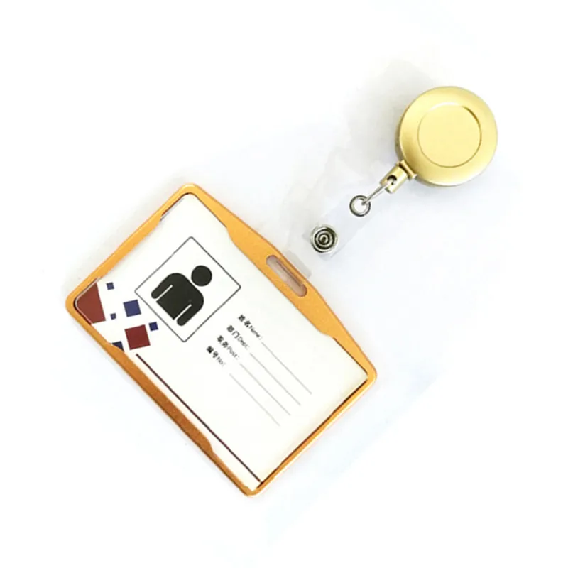 Бейдж из АБС пластика для удостоверения личности держатель алюминиевого сплава