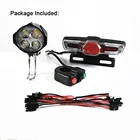 Налобный фонарь для электровелосипеда, 24-60 в, задние фонари, стоп-сигнал, светодиодная лампа, электрический велосипед, свет, водонепроницаемый, линейсветильник свет, комплект для Bafang BBS01 02 HD