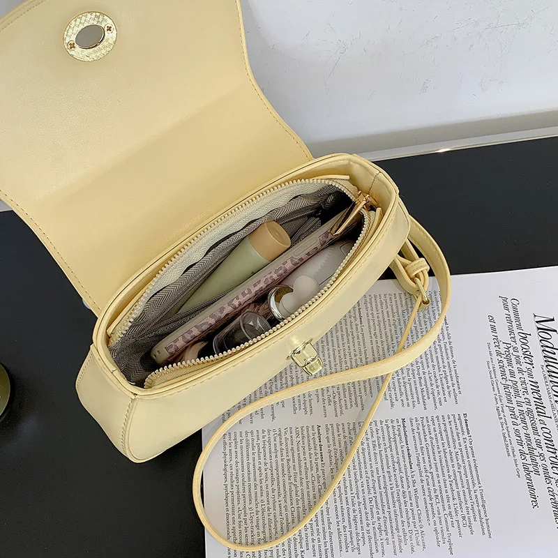 

Bags For Women 2021 Fashion Female Handbag Hardware Lock High-Quality PU Leather Ladies Shoulder Bag Rhombus Girl Messenger Bag