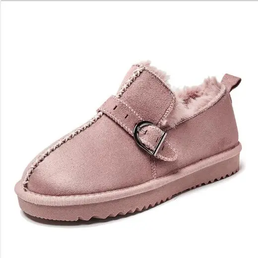 Cotton shoes Зимние сапоги; Новинка; женские зимние короткие сапоги-трубы в Корейском стиле; обувь на плоской подошве; Студенческая обувь из вельвета и хлопка - Color: Cotton shoes