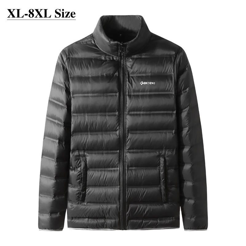 

Пуховик мужской, осенне-зимний, тонкий, легкий, ветрозащитный, размер размера плюс