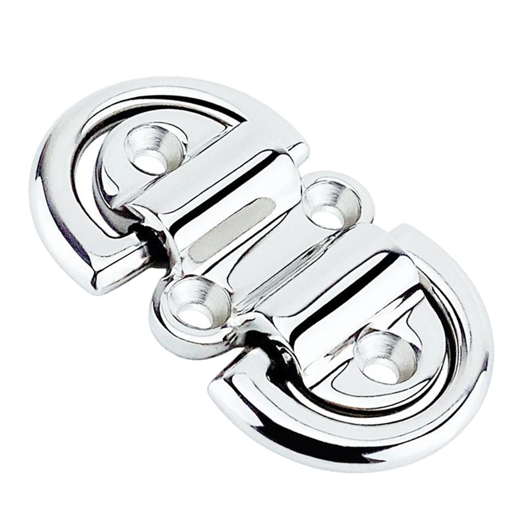 

Двойное складное кольцо для крепления на глаза, нержавеющая сталь 316, колода Складная Накладка для крепления на глаза для морской яхты