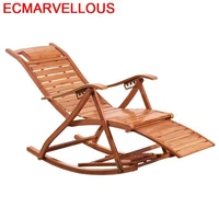 cama plegable dormir rocking chair bamboo folding bed sillon reclinable fauteuil salon sillones moderno para sala chaise lounge