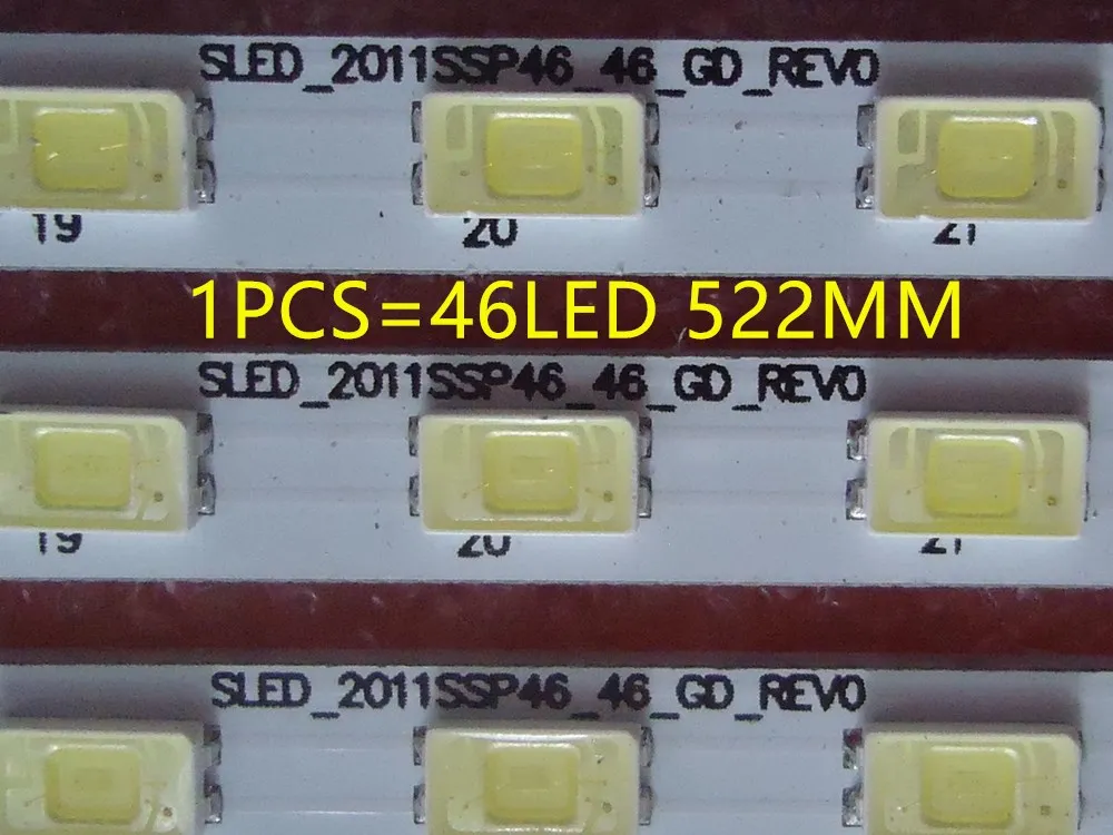 1 Set=4 Pieces New For Sh-arp GMF0334 LCD-46LX530A 46LX830A/430A LED TV Backlight Strip SLED_2011SSP46_46_GD_REV0 46 522MM | Электроника
