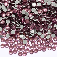 light amethyst purple hot fix rhinestones iron on flatback crystal glass stones diy jewelry making accessories
