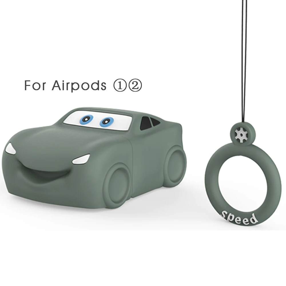 Игрушечный автомобиль, мягкий чехол для Apple AirPods 1, 2, чехол, милый ТПУ Силиконовый Футляр для наушников для AirPods 1, 2, коробка для хранения наушников - Цвет: 05