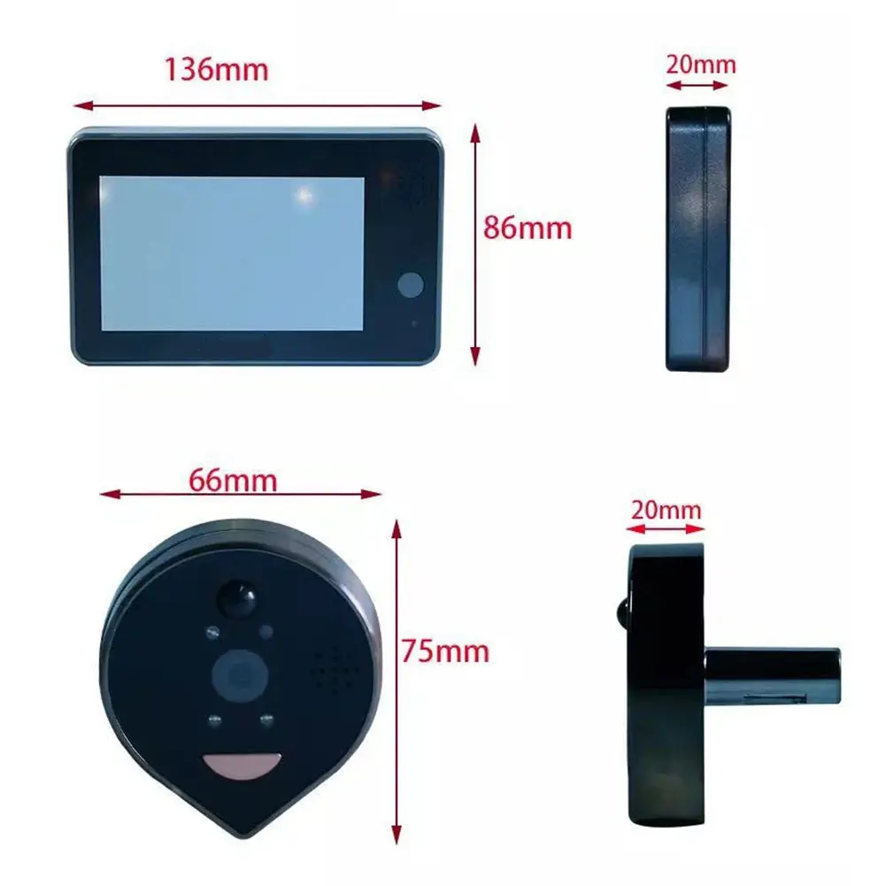 

Smart WiFi Video Doorbell Remote Intelligent Visual Wireless Security Monitor Detection Phone Control Movement Detection