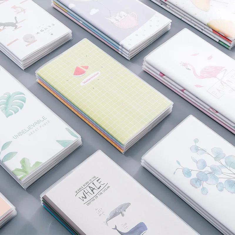 4 шт./лот записная книжка стационарная мультяшная А6 30 листов милый дневник для