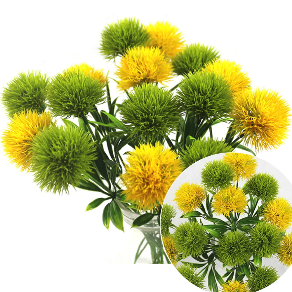 10 шт. Европейский искусственный цветок Одуванчик для украшения дома Имитация