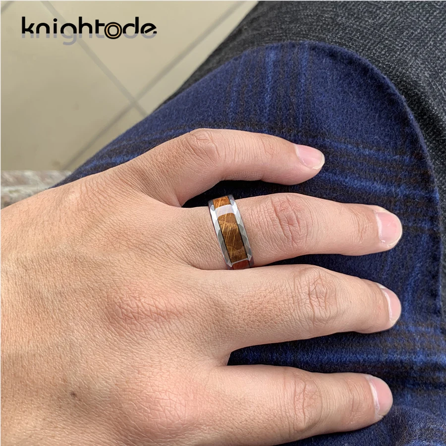 Кольца из карбида вольфрама 8 мм для мужчин и женщин Свадебные обручальные кольца