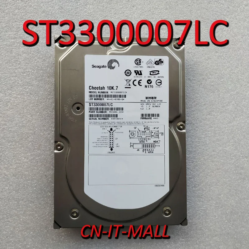 

Seagate Cheetah 10K.7 ST3300007LC 300GB 10000 RPM 8MB Cache SCSI Ultra320 80pin 3.5" Hard Drive