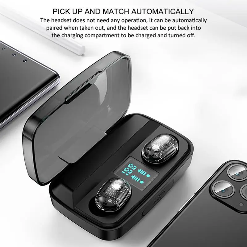 TWS наушники M13C с поддержкой Bluetooth 1800 и зарядным футляром|Наушники гарнитуры| |