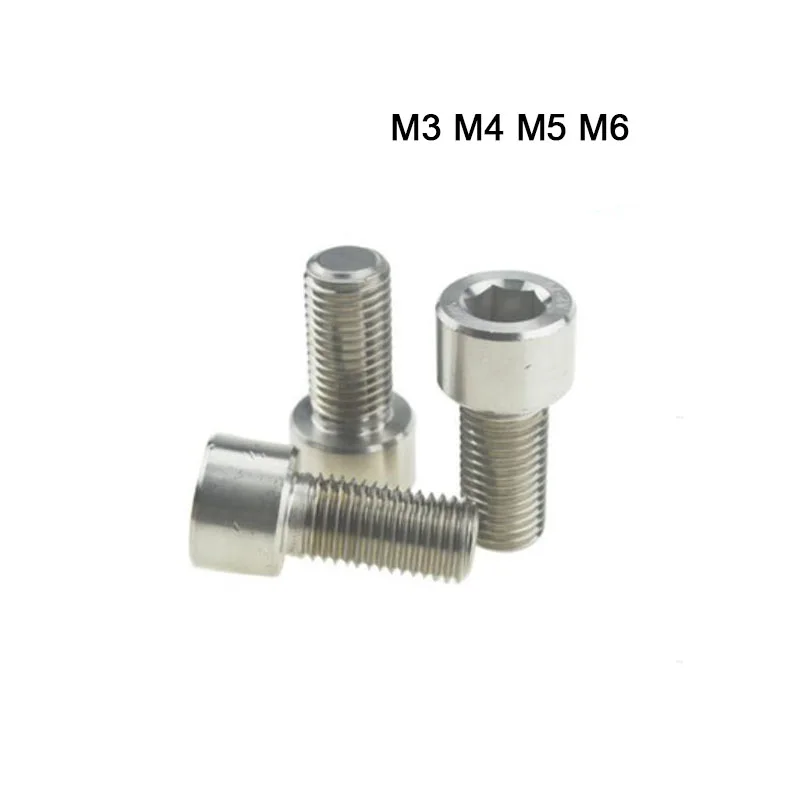 

50pcs M3 M4 M5 M6 Stainless Steel Hexagon Hex Socket Head Screw, Cylinder Head Screw High Quality