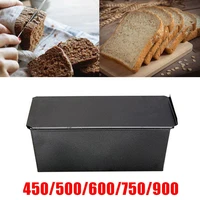 250 1000g black non stick bread loaf meatloafblack non stick bread loaf meatloaf pan with lid iron toast mold kitchen bakeware