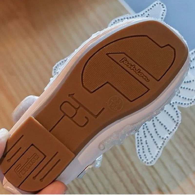 Обувь для девочек с бабочками модная корейская детская обувь принцессы из