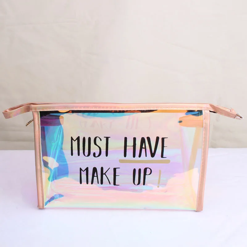 Women Travel Cosmetic Bag Fashion Transparent Zipper Clear Make Up Makeup Case Organizer Storage Pouch Toiletry Wash Kit Box | Багаж и