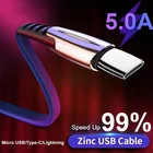 5А USB Type C кабель для Huawei P30 Pro USB 3,1 Quick 3,0 Шнур зарядное устройство для iPhone XS провода зарядки Redmi Note 7 K20