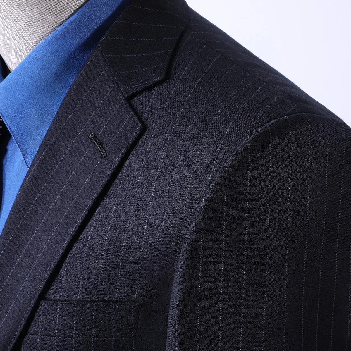 BATMO 2021 new arrival high qulaity 100% wool striped suits men,casual two Splits suits ,605