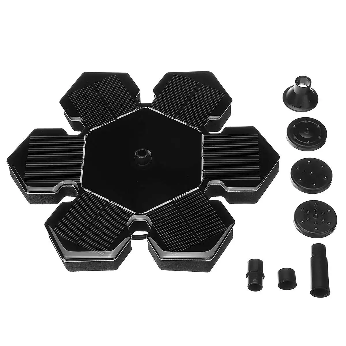 

Garden Solar Power Water Fountain Floating Solar Power Water Pump Fountain 4 Sprayers Garden Ponds Floating Decoration Kit