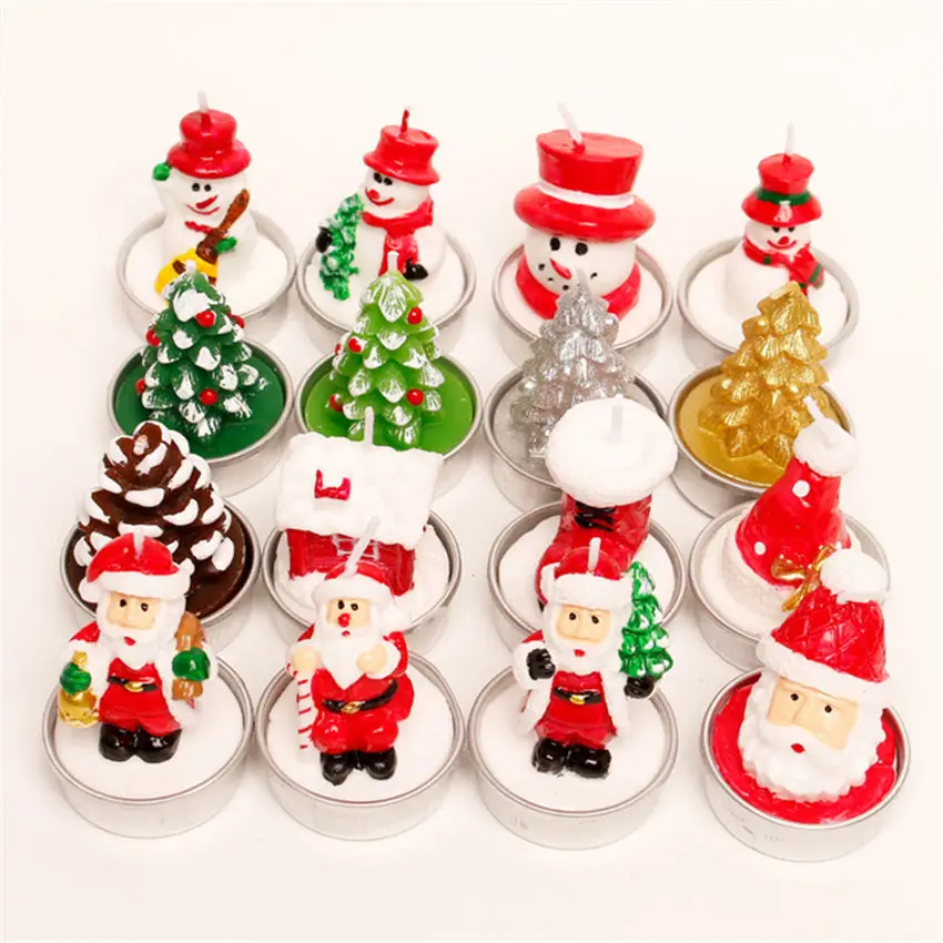 12 шт./компл. Рождественское украшение для дома Рождественская Фигурка Санта