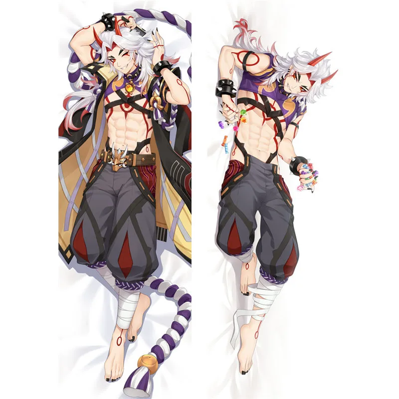 Новый дизайн игры Genshin Impact Dakimakura Arataki мотто Чехол-Подушка Чехол для косплея костюм