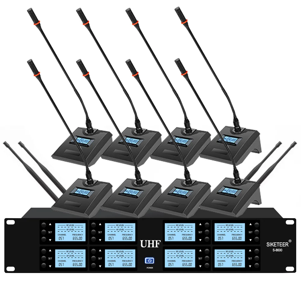

Professional UHF wireless microphone conference microphone is used for large and small conference rooms dedicated microphone