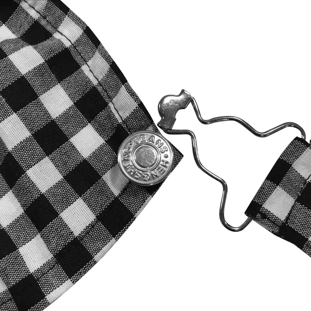 

2020 new style jumpsuit women summer sleeveless denim loose plaid long jumpsuit jumpsuit sleeveless plaid suspender jumpsuit