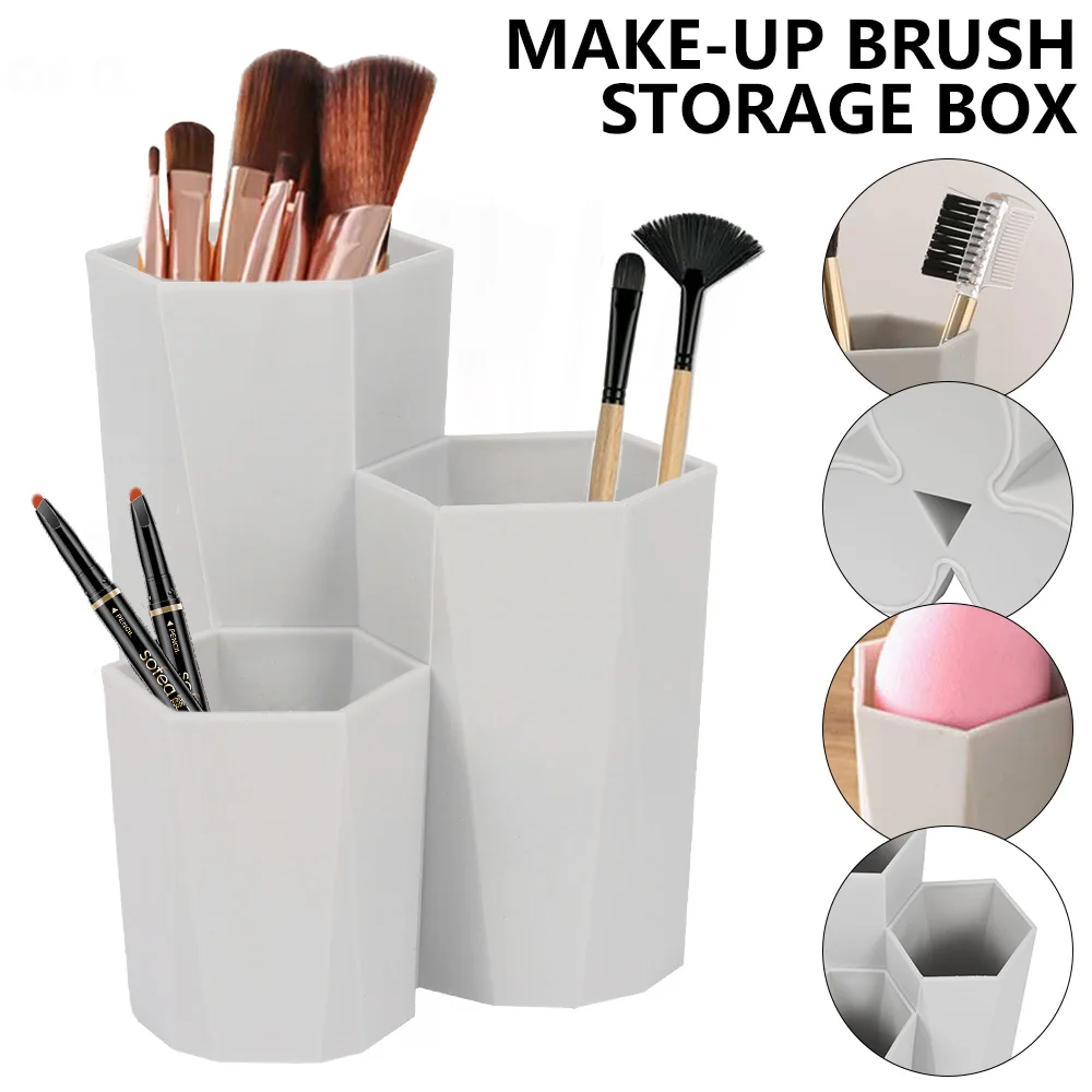 3 решетки косметическая коробка для хранения кистей макияжа косметический