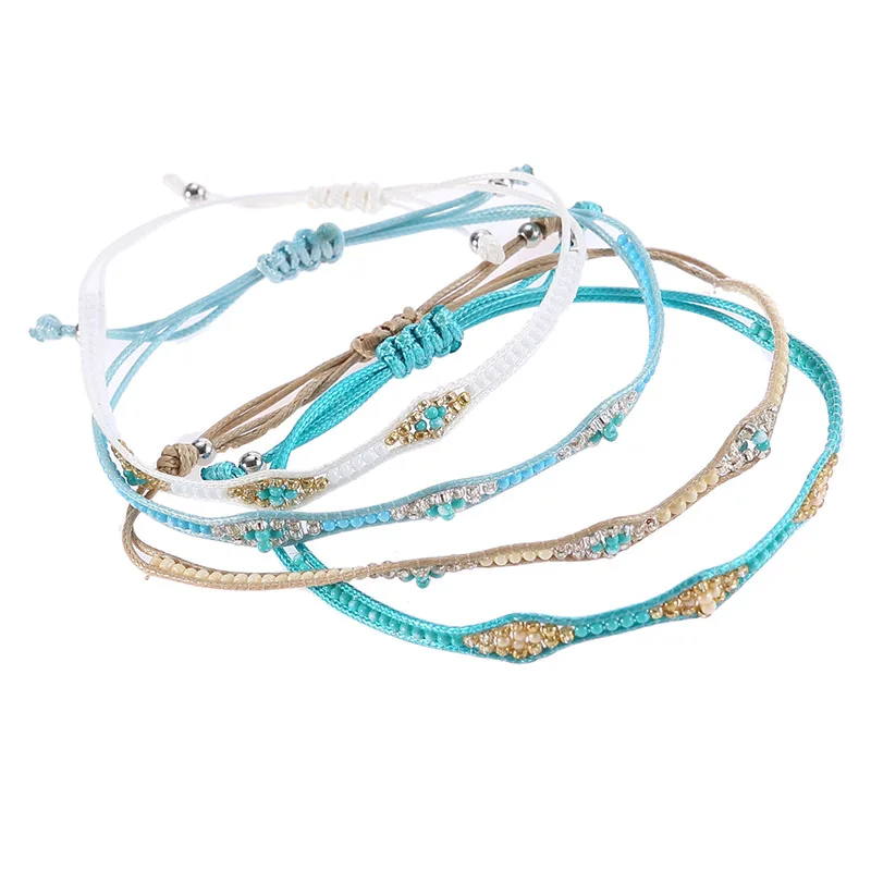 Новинка Модный корейский женский браслет с искусственными бусинами и изменяемым