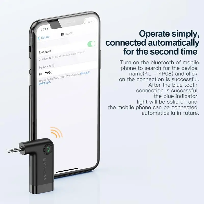 

Car Bluetooth 5.0 Hands-free Wireless Car Aux Bluetooth Audio Receiver