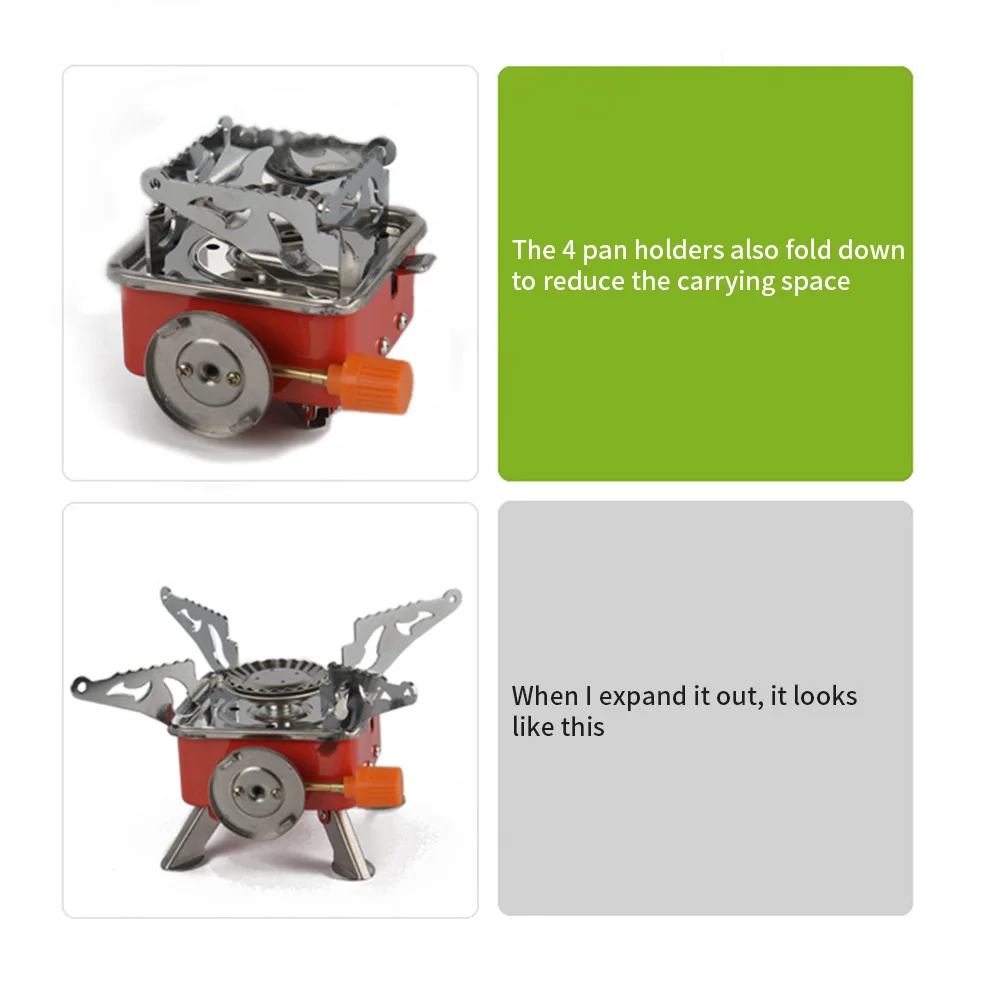 Ветрозащитный Складная печь для использования вне помещения миниатюрный