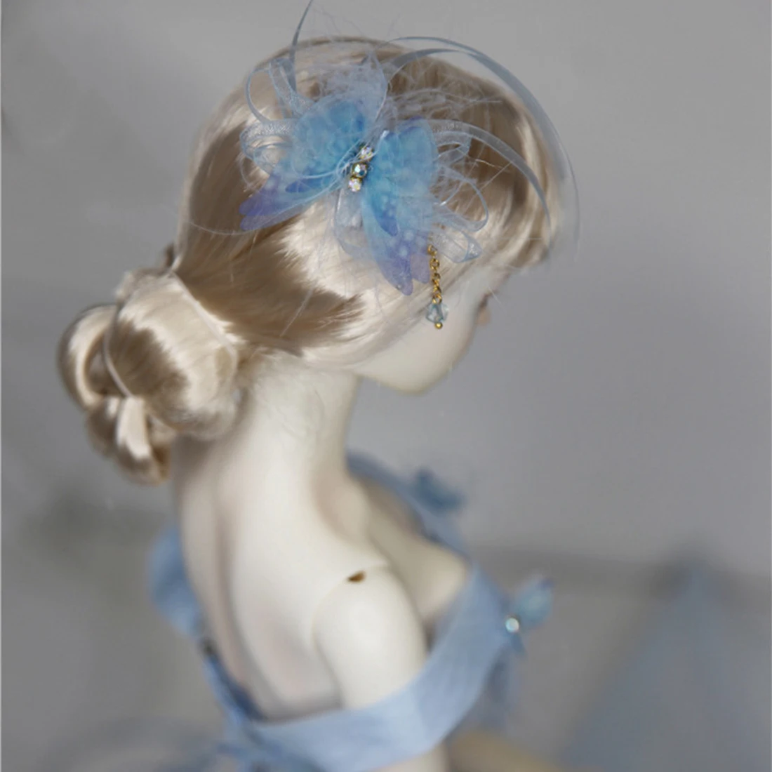 Костюм Куклы небесно Голубое перо свадебное платье для 1/4 1/3 BJD куклы игрушки