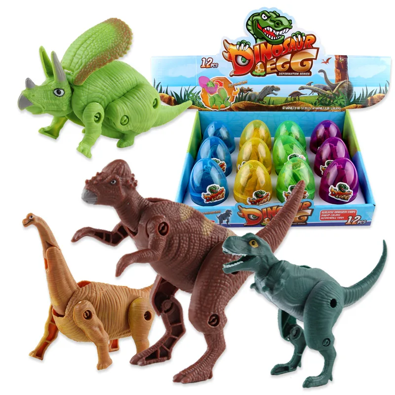 1 шт. детские игрушки Динозавр яйцо модель деформированное динозавров для детей