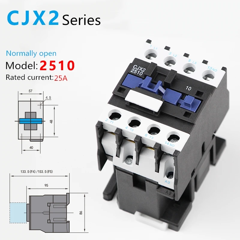 1 шт. Φ контактор 25A переключатели LC1 AC CJX2 2510AC 380V 220V 110V 48V 36V 24V 12V с плавающим