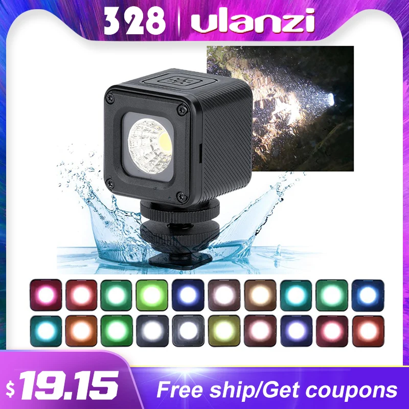 Светодиодный светильник Ulanzi L1 Pro водонепроницаемый с регулируемой яркостью для