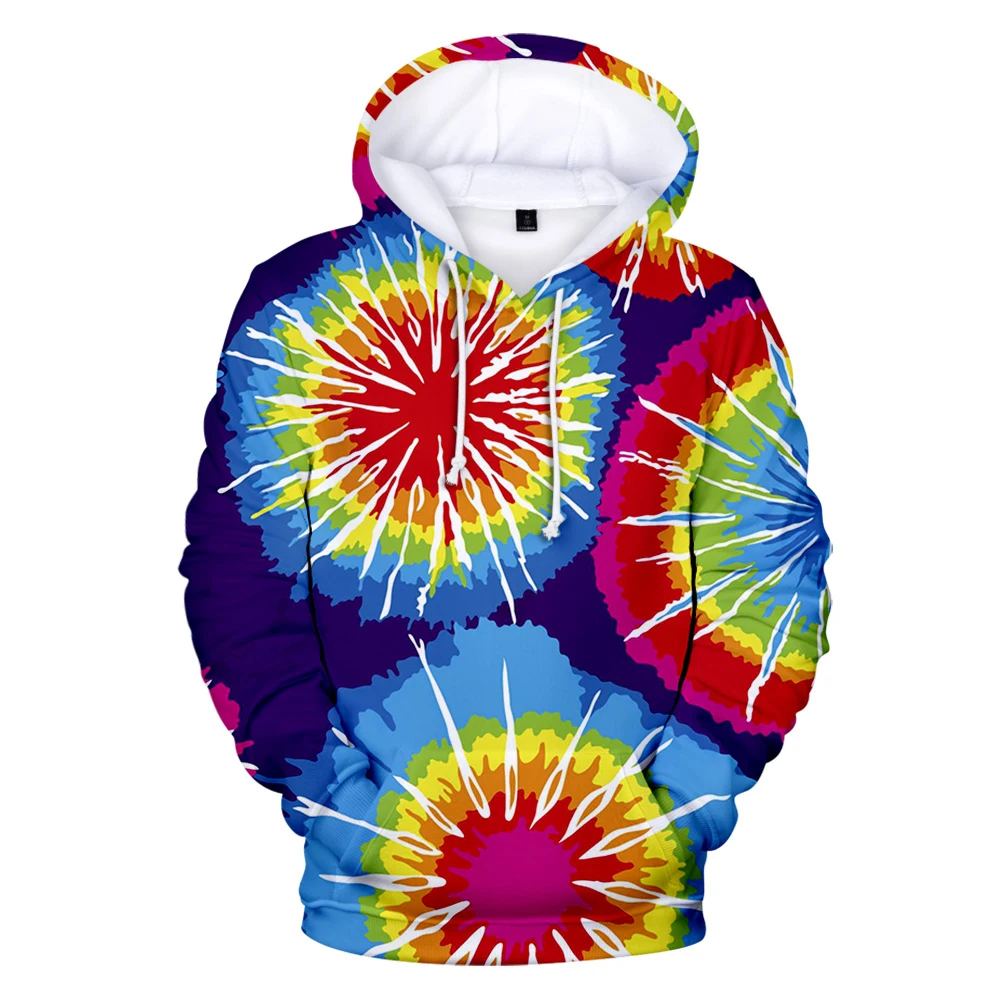 

New 3D Tie Dye Hoodie Men / Women Spring Clothes Oversize Sweatshirt Men's Clothing Harajuku Pullover Hoody Print Casual Hooded