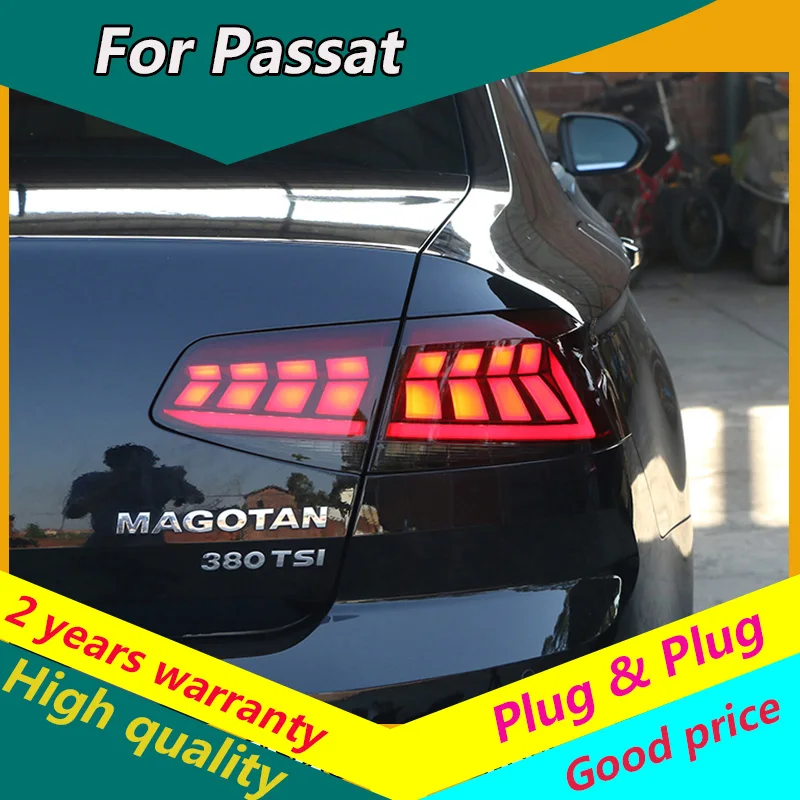

KOWELL Car Styling Tail light Case for VW Passat B6 Taillights 2017-2019 for Passat B6 LED taillight Tail Lamp LED light