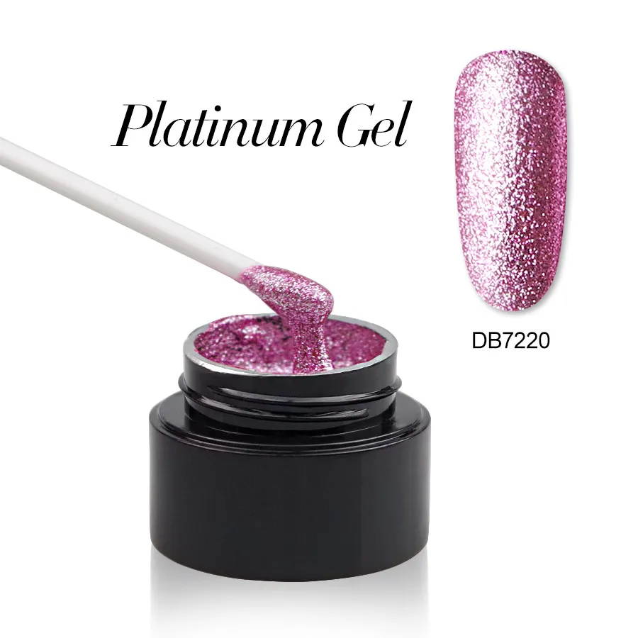 3D Алмазный Блеск горячий УФ гель для ногтей Дизайн маникюр лак замочить от Лаки