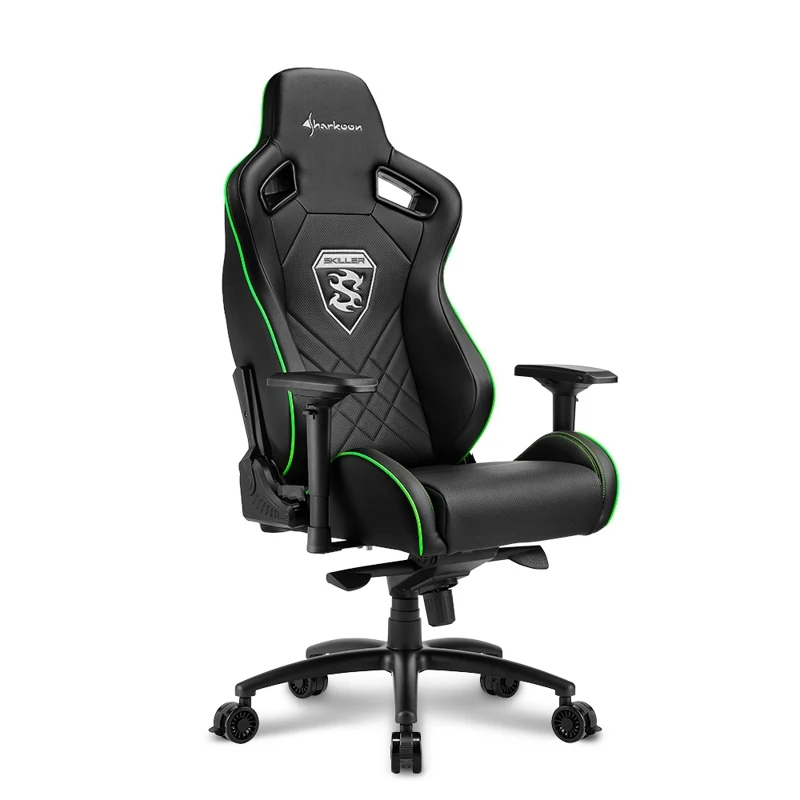 Игровое кресло Sharkoon Skiller SGS4 компьютерное до 150 кг кожа PU/PVC металл|Офисные стулья| |