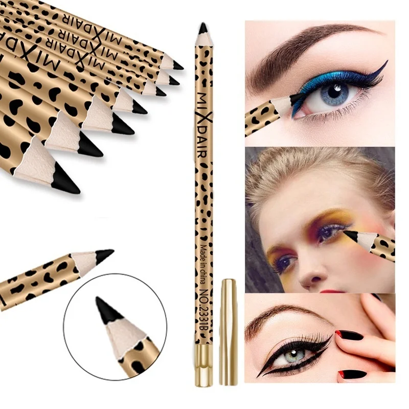 1 шт. подводка для глаз макияжа леопардовая Черная Подводка карандаш женщин