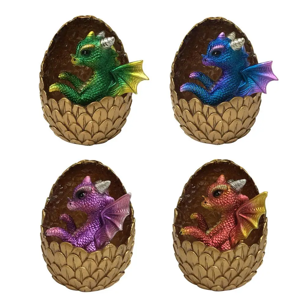 

Lava Dinosaur Egg Dragon Sculpture Crystal Transparent Resin Dragon Egg Luminous Resin Figurine for Bedroom Living Room Desk Dec