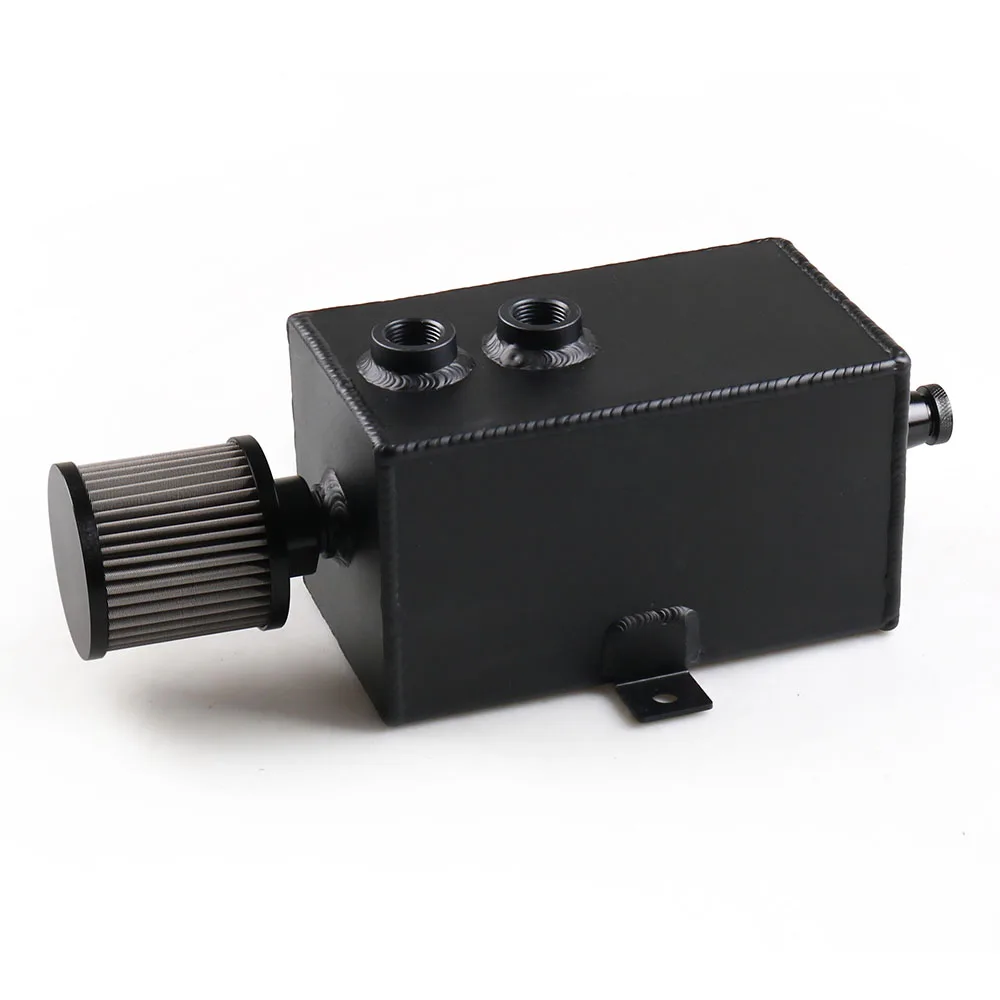 Гоночный алюминиевый УНИВЕРСАЛЬНЫЙ маслоуловитель 3 л бак с дыхательным и