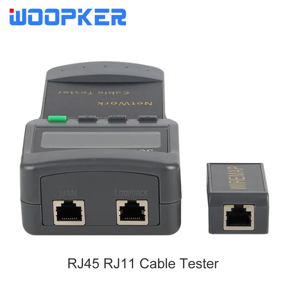 Medidor de red SC8108 con pantalla LCD, herramienta de prueba de Cable de tel&eacute;fono, RJ45, Cat5e, Cat6, UTP, Unshield, LAN, RJ11-0