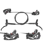 4-поршневые велосипедные гидравлические дисковые Тормозные колодки из смолы передние и задние тормозные колодки 8001400 мм для горного велосипеда давление масла MTB DH FR суппорт тормоза