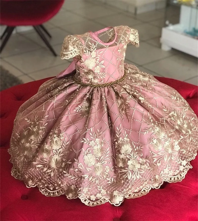 

Kids Birthday Princess Party Dress for Girls Flower Bridesmaid Elegant Dress Children Wedding Party Formal Dress Prom Gown 3-10T