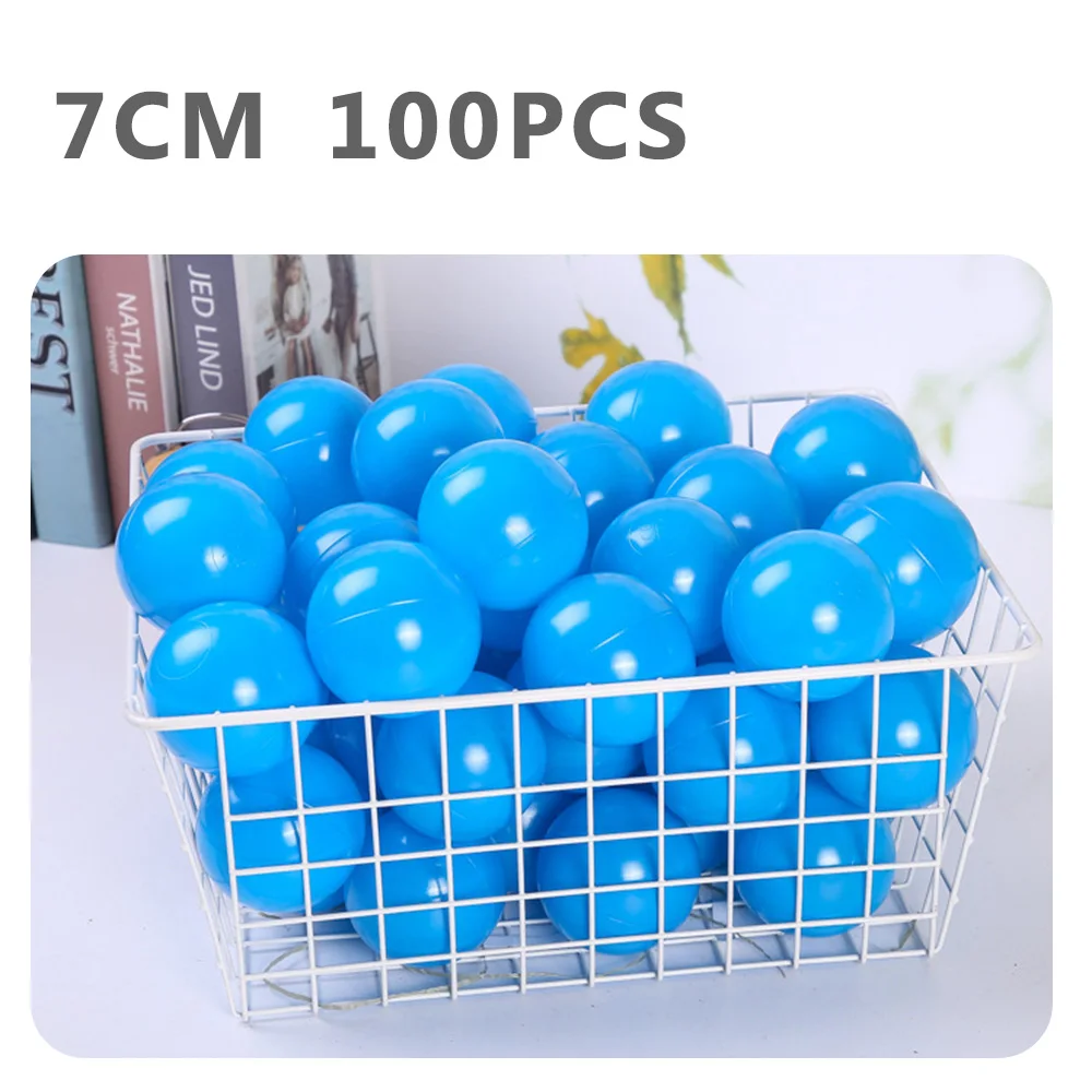 WJ3709MKL Экологичный красочный мяч, мягкий пластиковый морской шар, прозрачные игрушки для купания, мяч для снятия стресса, детские игрушки для улицы, 100 шт., 7 см - Цвет: WJ3709MKL